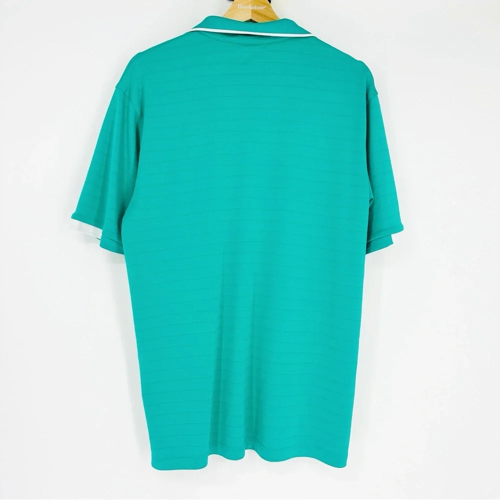 Mens Calloway Opti Dri Teal Blue Short Sleeve Golf Polo Shirt M - Picture 2 of 6